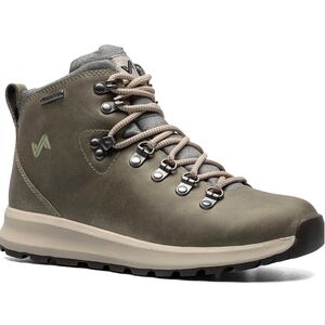 Women's Lace Up Boots in Olive Green
